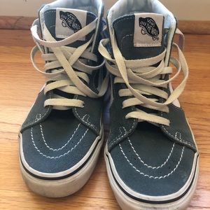 Vans size 5 Womens high tops blue gray